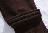 Aidase Autumn and Winter Woollen Trousers American Style Retro Loose Coarse Tweed Herringbone Straight Tube Casual Tweed Men's Pants aidase-shop