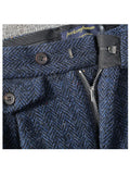 Aidase Autumn and Winter Woollen Trousers American Style Retro Loose Coarse Tweed Herringbone Straight Tube Casual Tweed Men's Pants aidase-shop