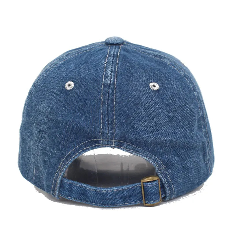 Aidase Washed Denim Jeans Men Baseball Cap Women Snapback Hats Caps For Men Falt Bone Gorras Casquette Solid Male Dad Baseball Hat Cap aidase-shop