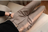 Aidase Woolen Pants Women's Harem Pencil Pants Autumn Winter High Waisted Casual Suit Pants Office Lady Women Trousers aidase-shop