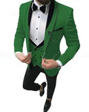 Aidase Men Suit Fashion Formal Business Slim Fit 3 Pieces White Blazers Burgundy Pants Men's  Wedding Male Set Groom Suit aidase-shop