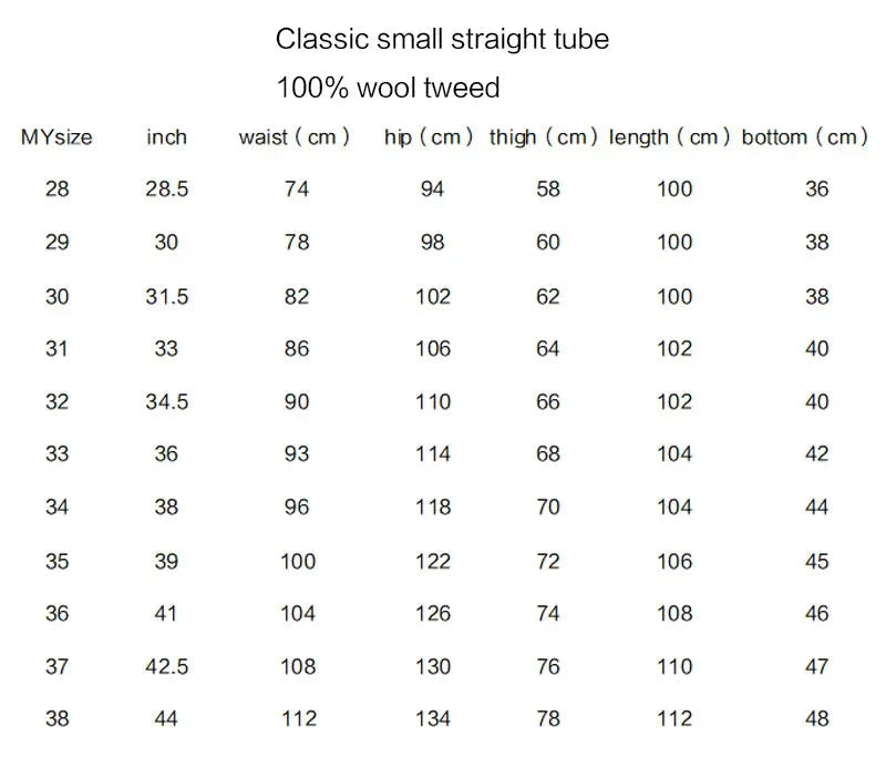 Aidase Autumn and Winter Woollen Trousers American Style Retro Loose Coarse Tweed Herringbone Straight Tube Casual Tweed Men's Pants aidase-shop