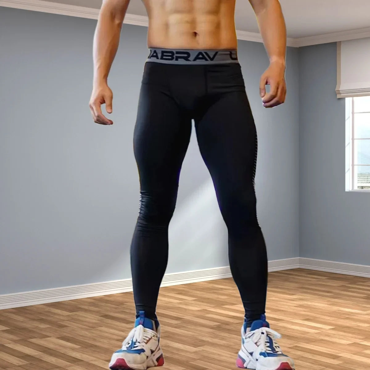 Aidase Mens Compression Pants Quick Dry Running Tights Man Legging Gym Training Jogging Pants Fitness Tight Trousers aidase-shop