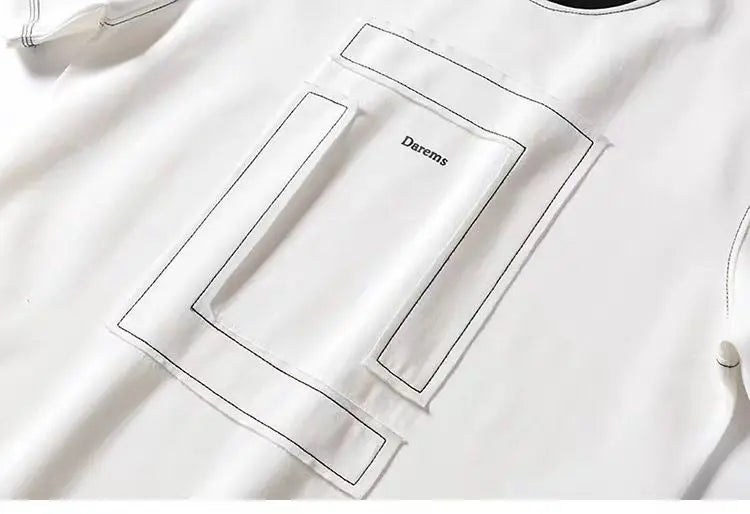 AIDASE  -  Men's Clothing Summer Men's Personalized Round Neck Simple Luxury Breathable T-Shirt Comfortable Lightweight Custom Design aidase-shop