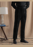 Corduroy High Waist Office Warm Casual Pant Italian Busines Pant Top Quality Straight Trouser Pant For Men Pantalon Para Hombres aidase-shop