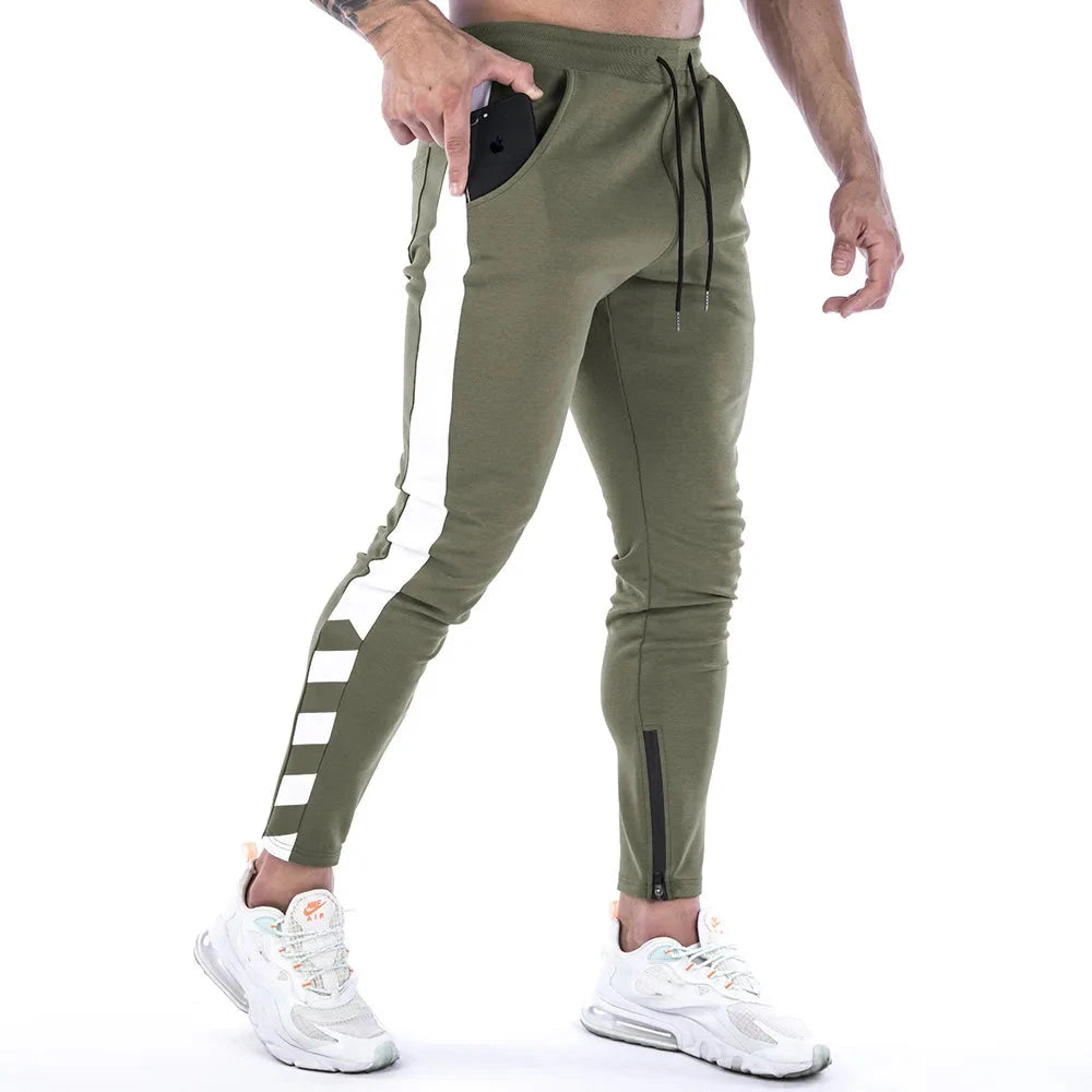 AIDASE  -  Men Joggers Casual Pants Fitness Men Sportswear Tracksuit Bottoms Skinny Sweatpants Trousers Black Gyms Jogger Track Pants aidase-shop