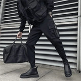 Aidase Male Trousers Black Slim Autumn Men's Cargo Pants Luxury Spandex Fashion Y2k Cotton Nylon Designer Street Loose Big Size Emo aidase-shop