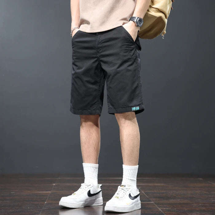 Aidase Washed Cotton Retro Summer American Heavyweight Workwear Shorts Men Blank Basic Slim Fit Casual Cargo Half Pants Cool Youth Male aidase-shop