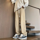 Aidase Men's Pants Retro Ankle Length Casual Cotton Pant Male Elastic Waist Loose Pant Man aidase-shop
