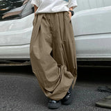 AIDASE  -  2025 Men Wide Leg Pants Joggers Elastic Waist Pleated Trousers Men Streetwear Oversize Korean Style Fashion Long Pants