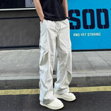 AIDASE  -  New 2025 Pleated Trendy Straight-leg Casual Pants for Men in Summer Thin Loose Outdoor Workwear Quick-drying Trousers aidase-shop