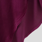 AIDASE  -  Men Irregular T Shirt Solid Color V Neck Short Sleeve Long Style Tee Tops Streetwear 2025 Fashion Casual Men Clothing aidase-shop