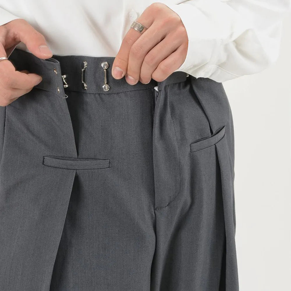 AIDASE  -  New Suit Pants Mens Dress Pants Loose Oversized  Wide Leg Pants Summer Casual Straight Retro Mopping Trousers Formal Trousers aidase-shop