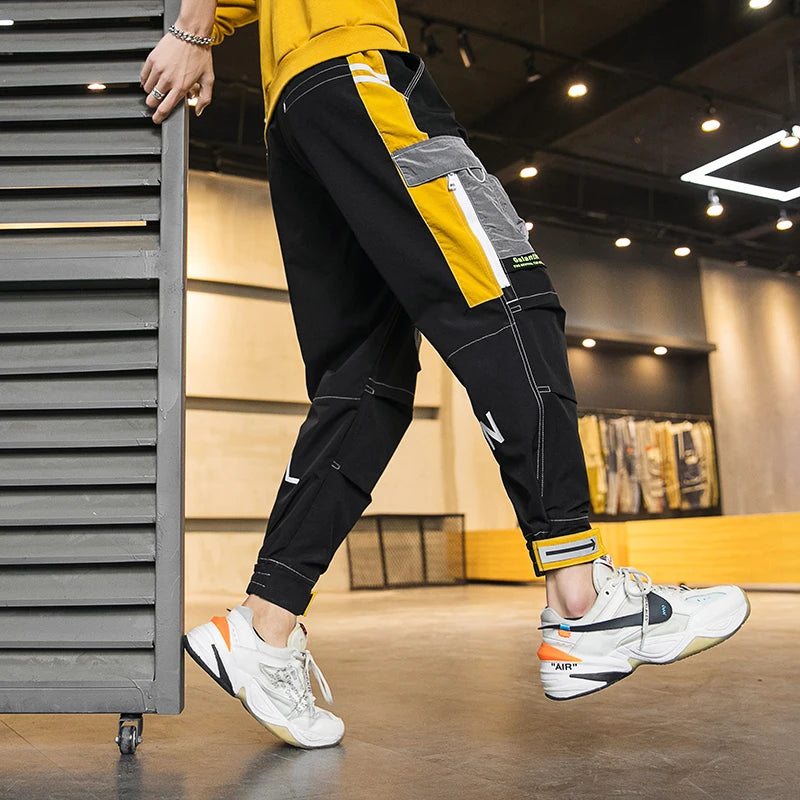 Aidase New Fashion Streetwear Men's Multi Pockets Cargo Harem Pants Hip Hop Casual Male Joggers Trousers Harajuku Men Pants aidase-shop