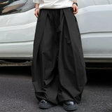 AIDASE  -  2025 Men Wide Leg Pants Joggers Elastic Waist Pleated Trousers Men Streetwear Oversize Korean Style Fashion Long Pants aidase-shop