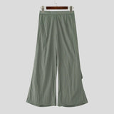 AIDASE  -  2025 Men Wide Leg Pants Joggers Elastic Waist Pleated Trousers Men Streetwear Oversize Korean Style Fashion Long Pants aidase-shop