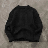 AIDASE  -  Men's clothing Winter Top Men's Rollneck Chunky Cable Sweater Vintage Base Knitted Sweater Casual Keep Warm Jumpers ropa hombre aidase-shop