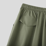 AIDASE  -  Men Cargo Pants Solid Color Drawstring Joggers Loose Casual Trousers Men Streetwear 2025 Fashion Male Long Pants S-5XL aidase-shop