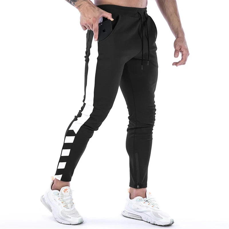 AIDASE  -  Men Joggers Casual Pants Fitness Men Sportswear Tracksuit Bottoms Skinny Sweatpants Trousers Black Gyms Jogger Track Pants aidase-shop