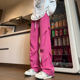 AIDASE  -  Men's Summer Thin Fashion Brand American Vibe Pants Loose Straight Wide-leg Casual Trousers aidase-shop