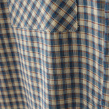 AIDASE  -  Men Plaid Shirt Lapel Short Sleeve Pockets Korean Style Men Clothing Summer Loose 2025 Streetwear Causal Male Crop Tops aidase-shop