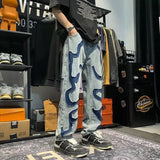 Aidase New Arrival Straight Mens Denim Pants Streetwear Casual Fashion Straight Harajuku Trousers aidase-shop