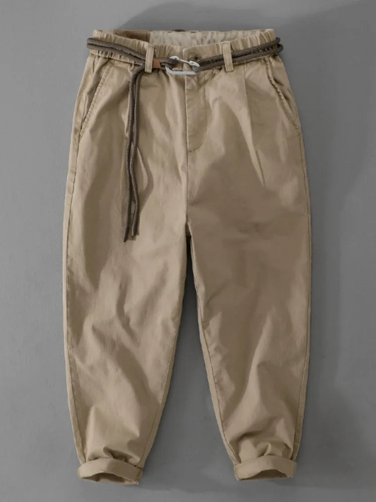 AIDASE  -  New Men's clothing, Japanese workwear, pants, versatile, loose fit, youth heavyweight casual workwear, men's pants aidase-shop