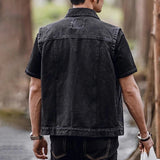 AIDASE  -  Four Seasons Mens Low-Luxury Tough Retro Multi-Pocket Hunting Vest Cargo Camping Outdoor Pocket Multi-Functional Men Dress Cargo aidase-shop