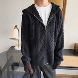 AIDASE  -  Zip Up Hoodie Men Streetwear Harajuku knit Oversized Jacket Hood Shirt Punk Gothic Y2K Clothes Sweatshirt sudaderas para hombres aidase-shop