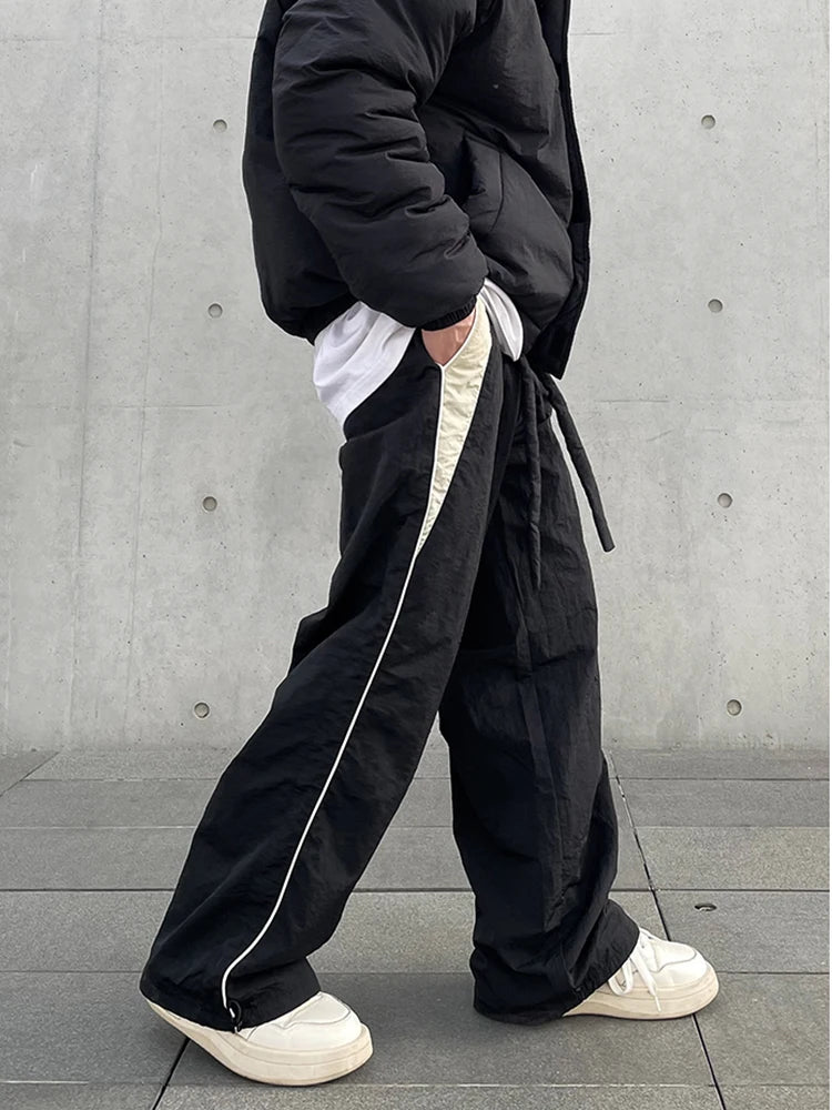 Aidase Y2K Men Streetwear Chic Cargo Korean Harajuku Casual Parachute Tech Pants for Women Sweatpants Wide Leg Joggers Trousers Clothes aidase-shop