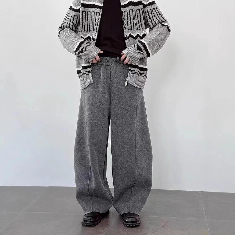 AIDASE  -  Retro Sweatpants Men's Spring American Style Loose and Versatile Casual High Street Floor Pants aidase-shop