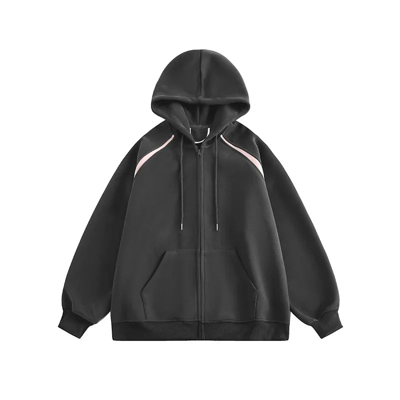 AIDASE  -  American Heavyweight Sweatshirt Men's Autumn Trendy Cardigan Jacket Versatile Casual Sports Top aidase-shop