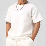 AIDASE  -  Fashionable Florals Embroidery Pullover Tops For Men Daily Leisure Short Sleeve O Neck Tee 2025 Summer Casual Mens Slim T-shirts aidase-shop