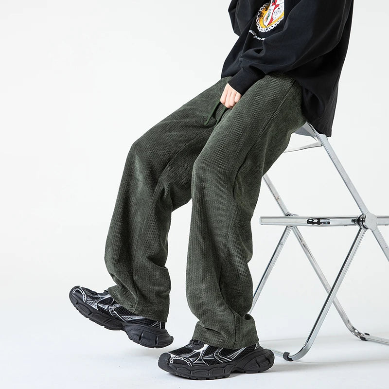 Aidase Men's Casual Wied Leg Pants Oversized Streetwear Pants Men Clothing Korean Fashion Mens Pants Joggers 5XL New Arrivals aidase-shop