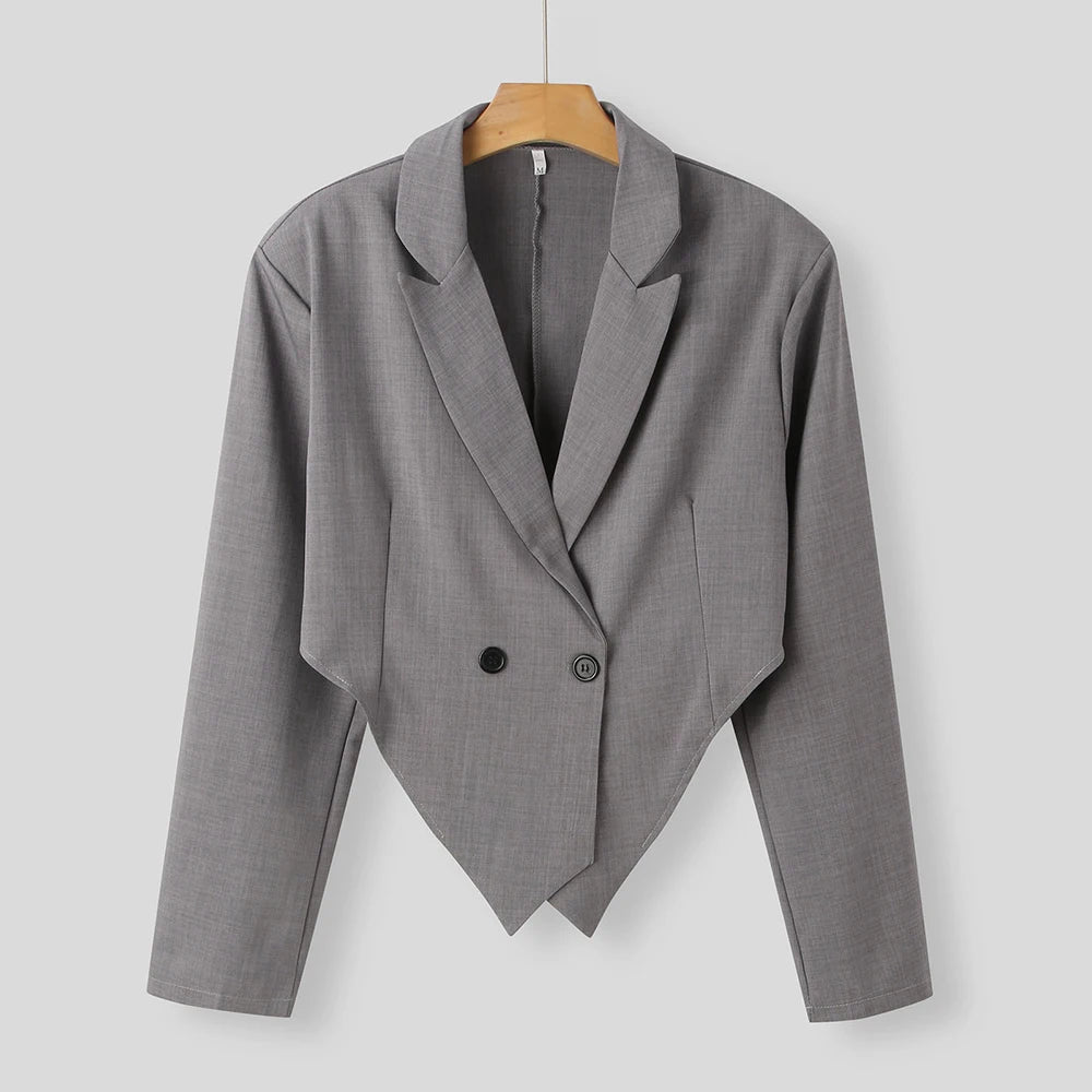 Aidase Mens Casual Blazer Wide Leg Pants Suit Autumn Winter Genderless Fashion Business Solid Color Loose Lapel Two-Piece Set Unisex aidase-shop