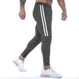 AIDASE  -  Gym Skinny Jogger Pants Men Running Sweatpants Fitness Bodybuilding Sports Pants Zip pocket Male Cotton Jogging Trousers men aidase-shop