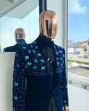 Aidase Luxury Men's Suits Tailored 2 Pieces Velvet Blazer Black Pants One Button Diamonds Beaded ShinyWedding Groom Tailored Plus Size aidase-shop