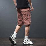 Aidase Washed Cotton Retro Summer American Heavyweight Workwear Shorts Men Blank Basic Slim Fit Casual Cargo Half Pants Cool Youth Male aidase-shop