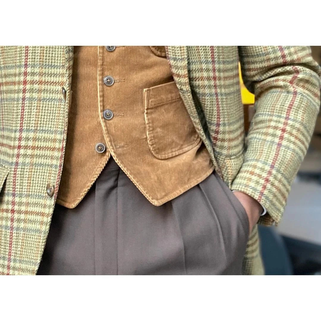 Aidase Fashion Winter Wedding Suits For Men Woolen Groom Wear Slim Fit Notch Lapel Tuxedos Business Office 2 Pcs Jacket Pants aidase-shop