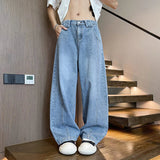 AIDASE  -  American Style Male Jeans Trendy Loose Casual Versatile Straight Trousers 2025 New Fashion Handsome Denim Pants 21E6610 aidase-shop