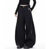 AIDASE  -  Summer New Men's Scimitar Solid Color Trousers American Retro Fashion Trend Street Casual Loose Simple Niche Men's Bottoms aidase-shop