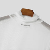 AIDASE  -  Men Sets Mesh See Through Sexy Turtleneck Short Sleeve T Shirt & Pants 2PCS Streetwear Summer 2025 Fashion Men's Suits aidase-shop