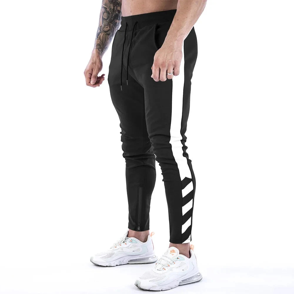 AIDASE  -  Men Joggers Casual Pants Fitness Men Sportswear Tracksuit Bottoms Skinny Sweatpants Trousers Black Gyms Jogger Track Pants aidase-shop