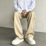 Aidase Khaki Black Suit Pants Men Fashion Social Men Dress Pants Korean Loose Wide Leg Pants Men Straight Casual Trousers M-2XL aidase-shop
