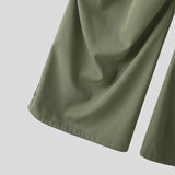 AIDASE  -  Men Cargo Pants Solid Color Drawstring Joggers Loose Casual Trousers Men Streetwear 2025 Fashion Male Long Pants S-5XL aidase-shop