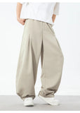 AIDASE  -  Men's Spring Summer New Pleated Design Curved Pants aidase-shop