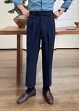 Men's Fashion Fall Stripe Straight Men Clothes Office Trousers Luxury High Waist Casual Pants Korean Versatile Slim Long Pants aidase-shop