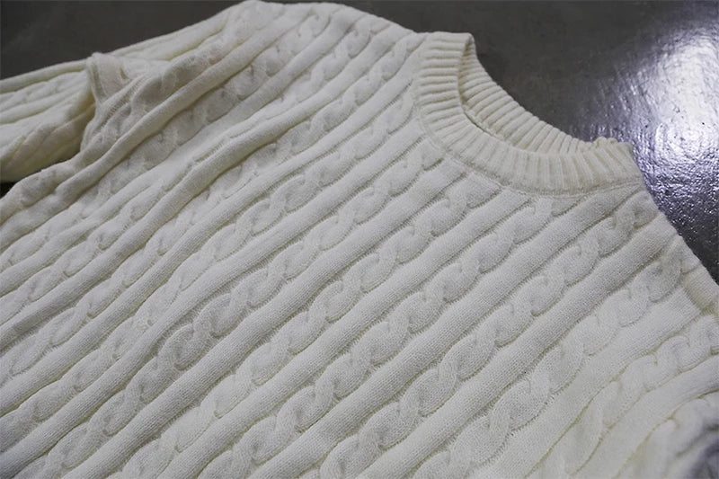 AIDASE  -  Men's clothing Winter Top Men's Rollneck Chunky Cable Sweater Vintage Base Knitted Sweater Casual Keep Warm Jumpers ropa hombre aidase-shop