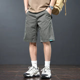 Aidase Washed Cotton Retro Summer American Heavyweight Workwear Shorts Men Blank Basic Slim Fit Casual Cargo Half Pants Cool Youth Male aidase-shop