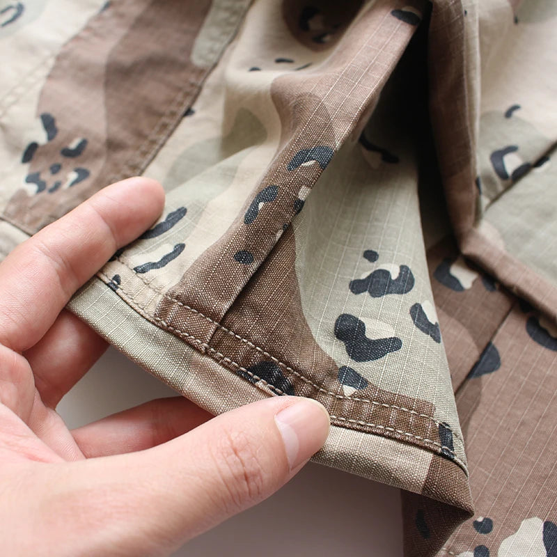 Aidase Sand Desert Camouflage Pants for Men 2024 Spring Summer Loose Straight Trousers for Youth Male Retro American Casual Wear aidase-shop